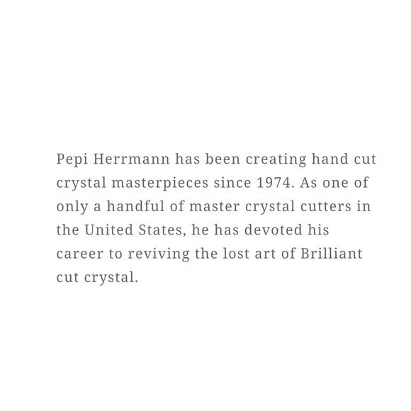 Genuine Fine Crystal Christmas Ornament Signed Pepi Herrmann - Picture 7 of 7